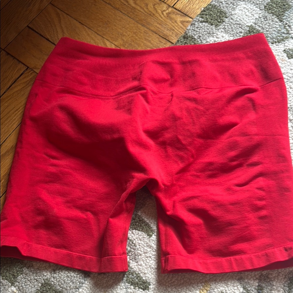Red Women's bike Shorts